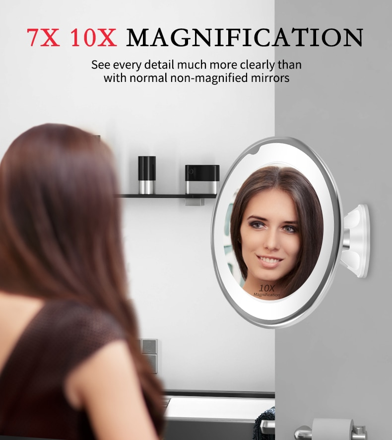 Miroir Grossissant Make-It-Bright - X10 Maroc - Livraison gratuite -