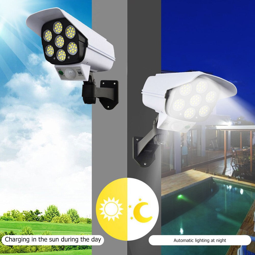 Lumière de caméra solaire pour protéger votre maison ou votre magasin - X10 Maroc - Livraison gratuite -