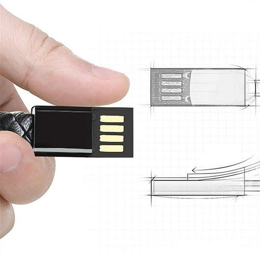 Bracelet Cuir et Câble USB Chargement Données - X10 Maroc - Livraison gratuite -