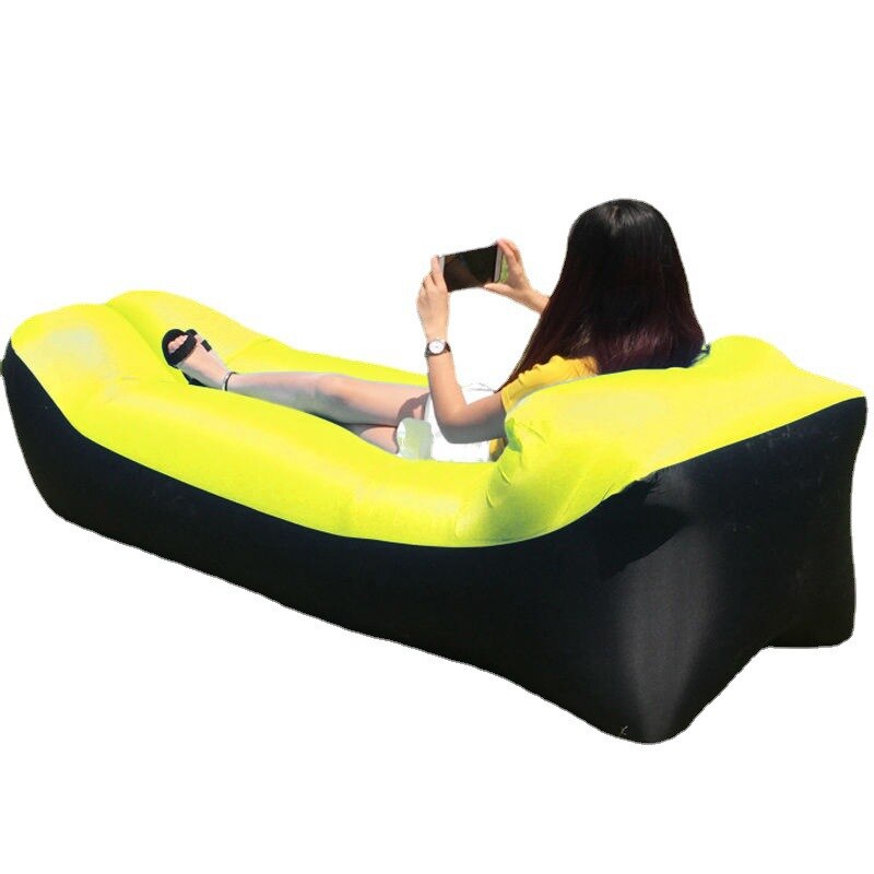 Hamac Canapé gonflable de Camping 3 saisons, sac de couchage ultraléger, lit à Air d'extérieur - X10 Maroc - Livraison gratuite - yellow / China