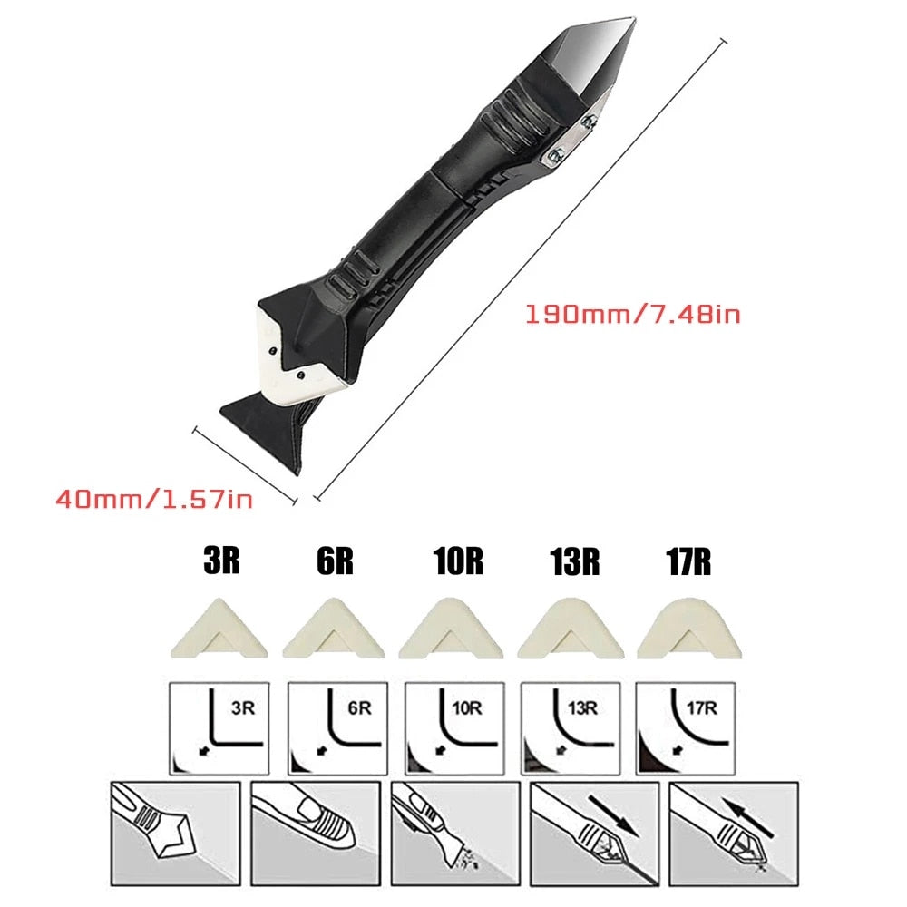 Outil de finition de capsulage Racloir d'angle de colle de verre - X10 Maroc - Livraison gratuite -