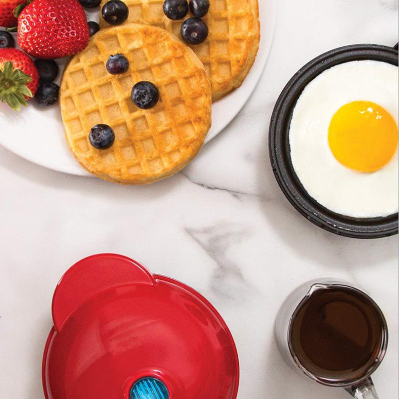 Nouveau gaufrier électrique Machine à gâteau petit déjeuner Portable maison gaufriers - X10 Maroc - Livraison gratuite -