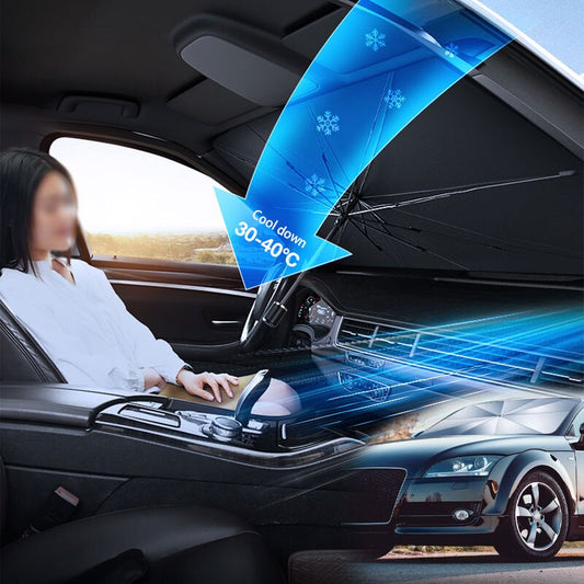 Poignée de pliage de pare-brise de voiture Pare-soleil de pare-brise 7 couches UV Shade Shade - X10 Maroc - Livraison gratuite -