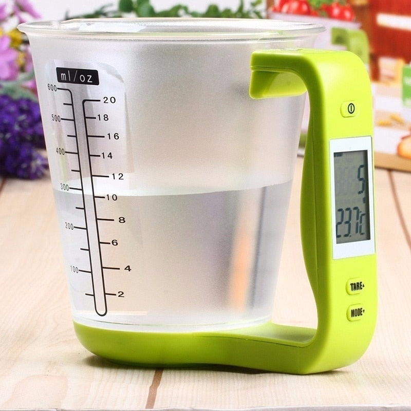 Balance numérique 3 en 1 avec gobelet doseur et thermomètre - X10 Maroc - Livraison gratuite -