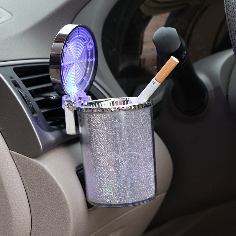 Cendrier de voiture coloré avec indicateur LED - X10 Maroc - Livraison gratuite -