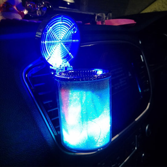 Cendrier de voiture coloré avec indicateur LED - X10 Maroc - Livraison gratuite -