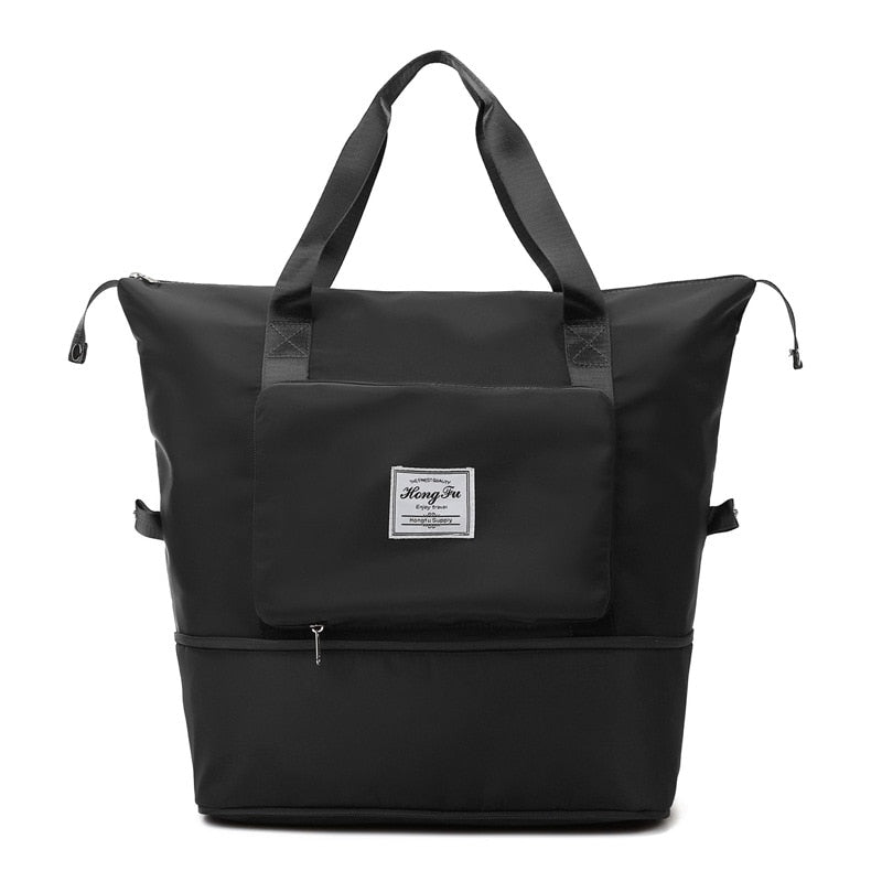 Sac De Voyage Imperméable Et Pliable De Grande Capacité (Haute Qualitée) - X10 Maroc - Livraison gratuite - Noir