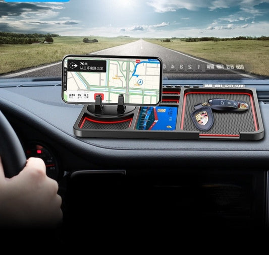 Support de téléphone de Voiture 4 en 1 Tableau de Bord de Voiture Antidérapant - X10 Maroc - Livraison gratuite -
