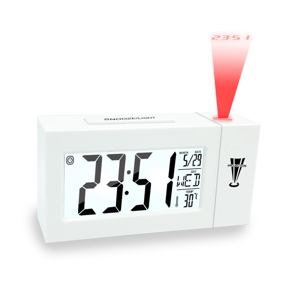 LED Numérique Alarme De Projection Horloge Parlante Electronique Horloge - X10 Maroc - Livraison gratuite -