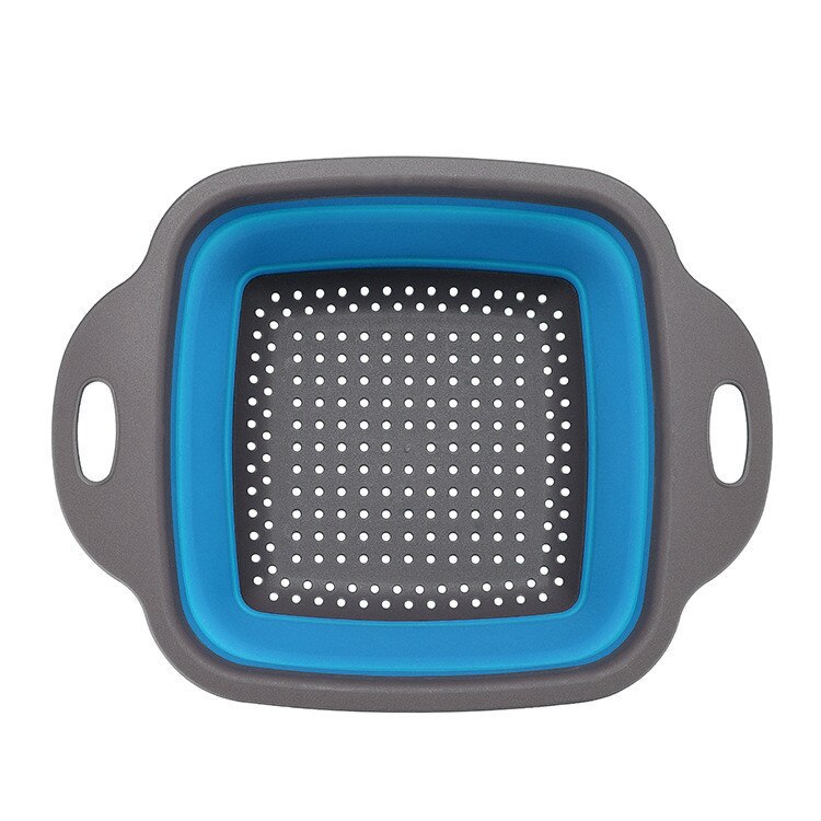 Passoire pliable en silicone, économise de l'espace dans la cuisine et est idéale pour les pâtes, les légumes et les fruits. - X10 Maroc - Livraison gratuite - Default Title