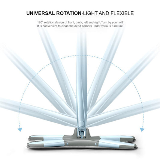 Vadrouille en microfibre de type X avec grattoir, tête rotative lavable à 360 ° pour le nettoyage des sols humides et secs - X10 Maroc - Livraison gratuite -