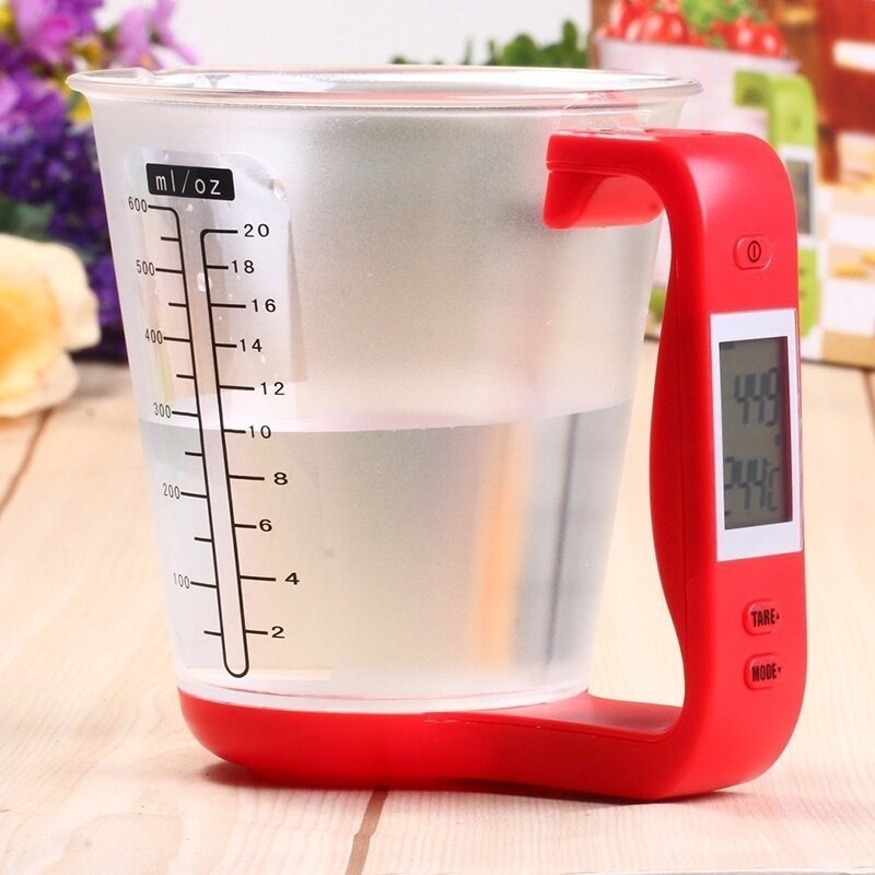 Balance numérique 3 en 1 avec gobelet doseur et thermomètre - X10 Maroc - Livraison gratuite -