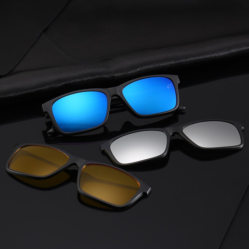 Lunettes de soleil polarisées 5pcs monture en plastique conduite de nuit usage quotidien - X10 Maroc - Livraison gratuite -
