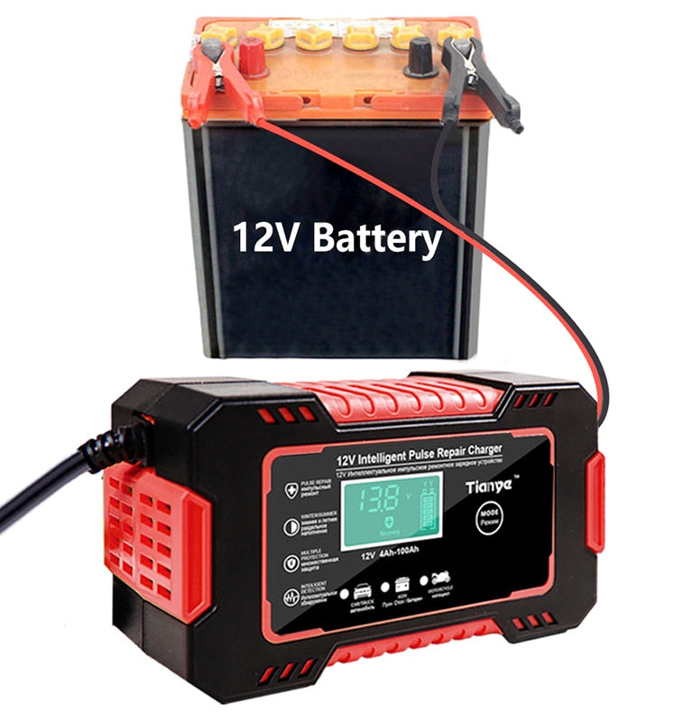 Chargeur de batterie de voiture automatique - X10 Maroc - Livraison gratuite -