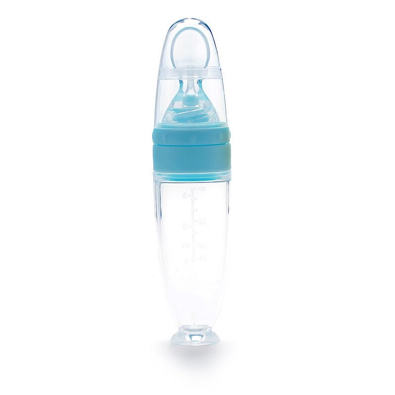 Distributeur d'aliments pour bébé en silicone | Idéal pour les voyages pour les enfants, les garçons et les filles - X10 Maroc - Livraison gratuite - blue
