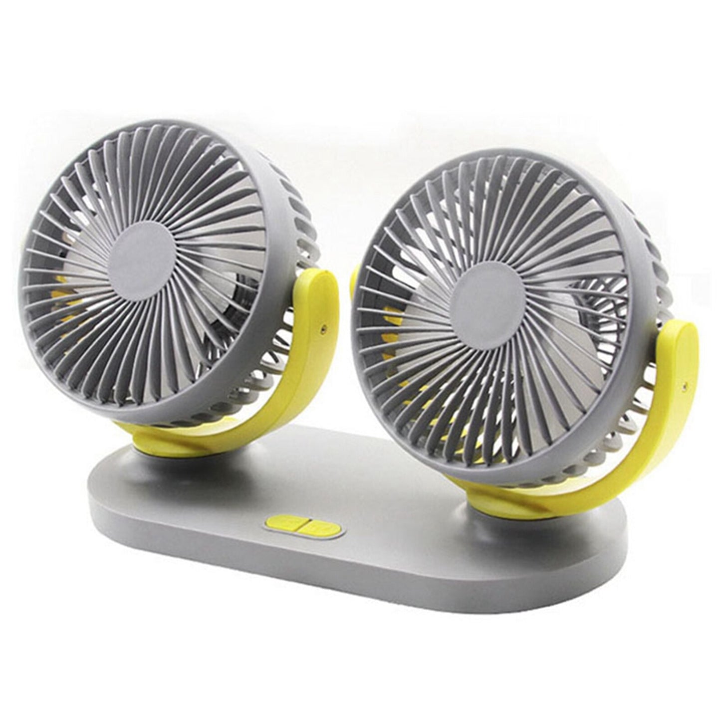 Ventilateur automatique Rotation à 360° 2 vitesses vent faible et fort - X10 Maroc - Livraison gratuite - Gris Jaune