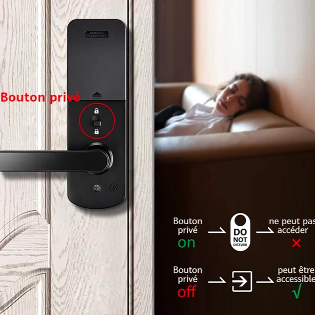 X10-Serrure intelligente Avec Alarme - X10 Maroc - Livraison gratuite -