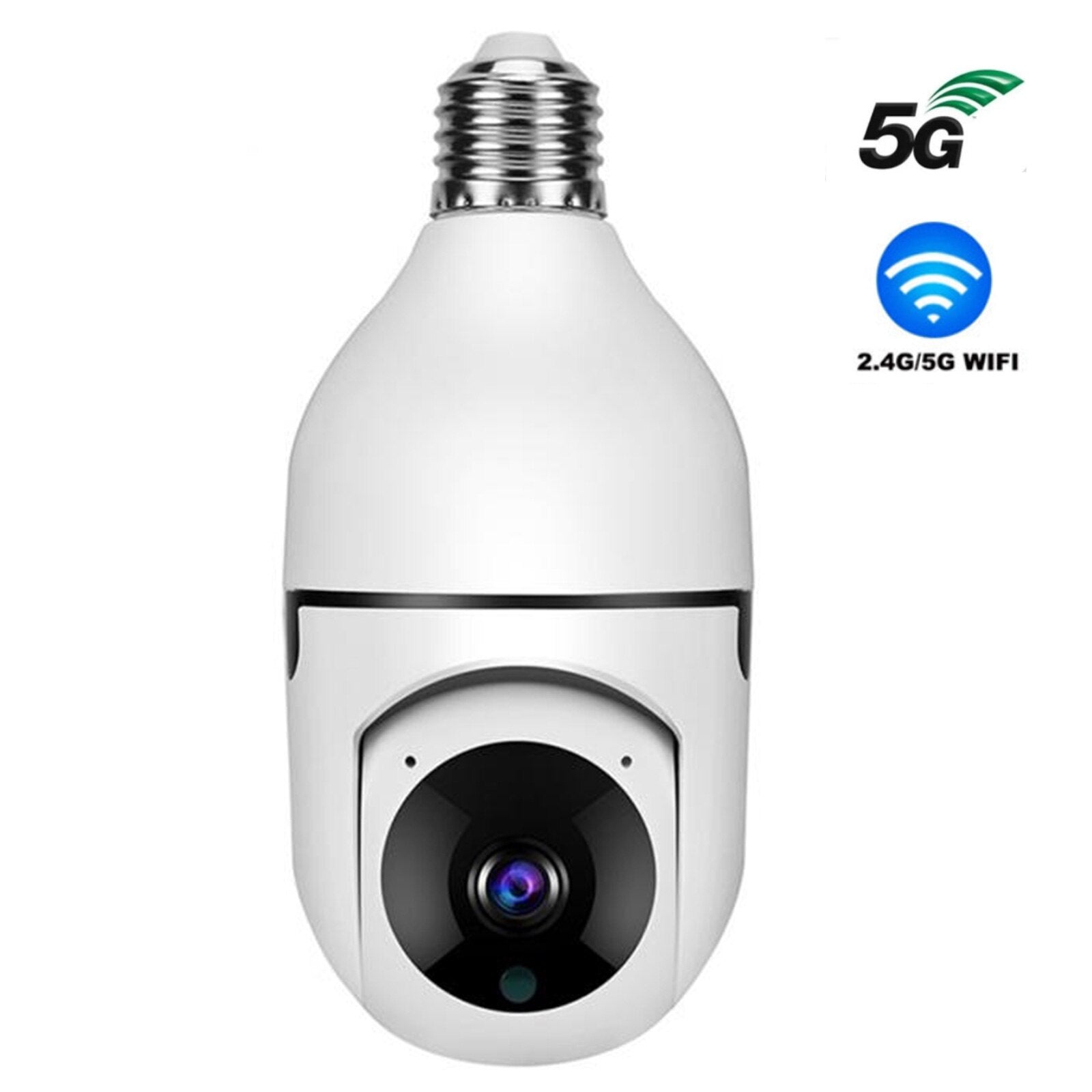 Caméra de sécurité PTZ sans Fil 1080p avec connecteur de bulbe E27 - X10 Maroc - Livraison gratuite - Default Title