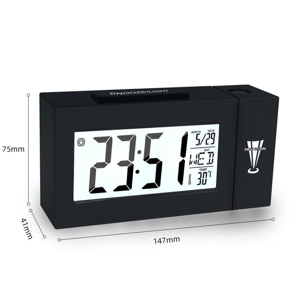 LED Numérique Alarme De Projection Horloge Parlante Electronique Horloge - X10 Maroc - Livraison gratuite -