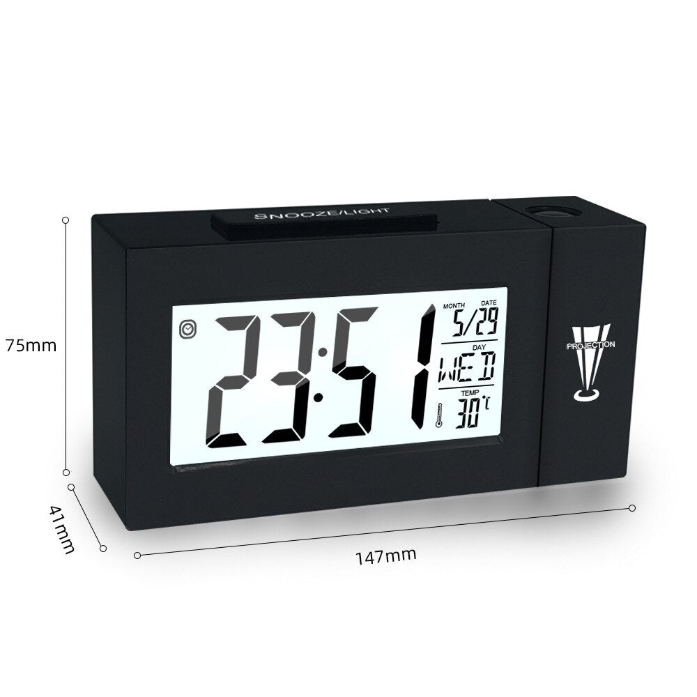 Horloge numérique LCD - Horloge électronique pour véhicule ultra