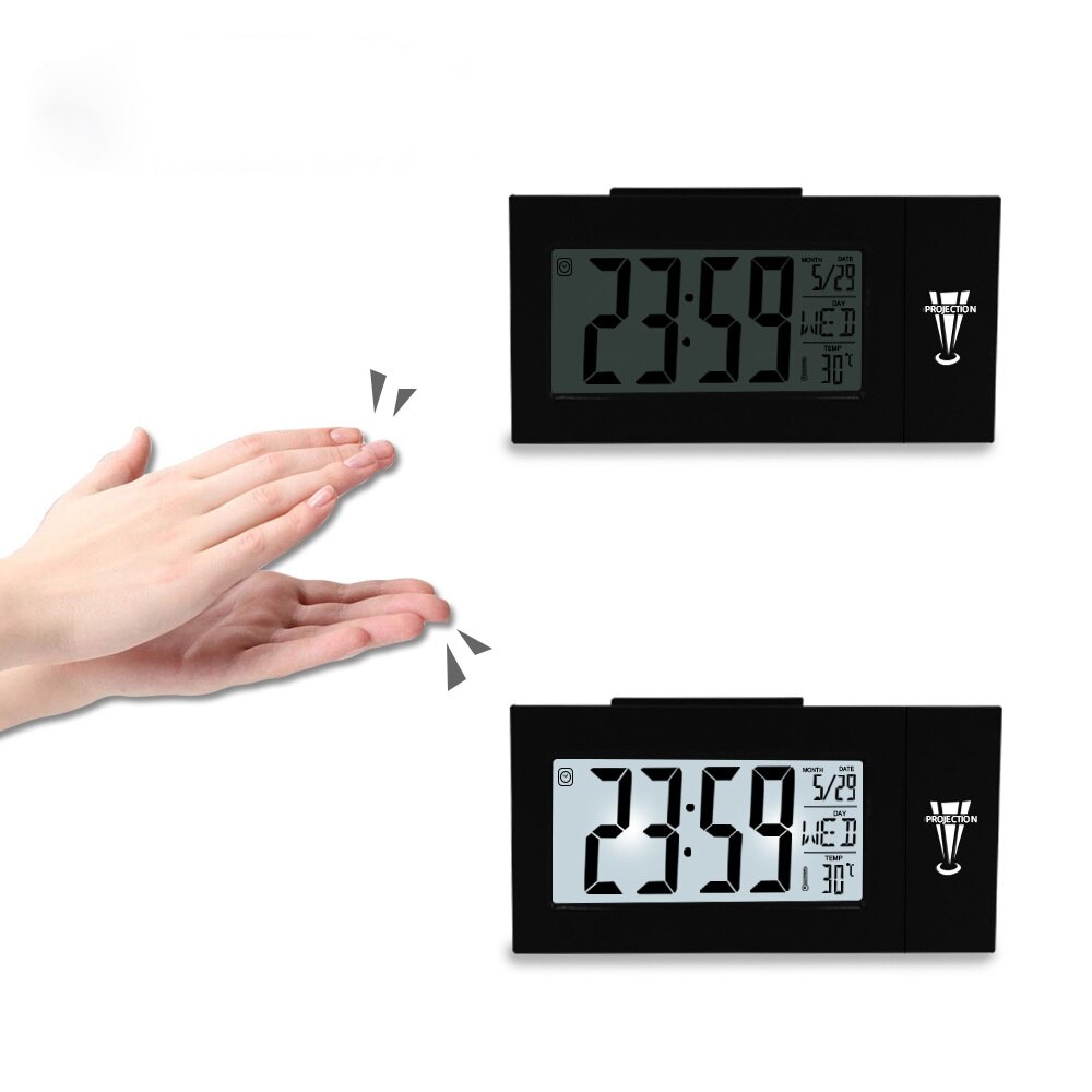 LED Numérique Alarme De Projection Horloge Parlante Electronique Horloge - X10 Maroc - Livraison gratuite -