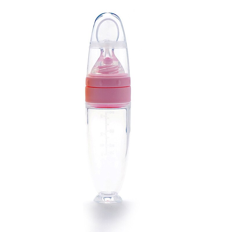 Distributeur d'aliments pour bébé en silicone | Idéal pour les voyages pour les enfants, les garçons et les filles - X10 Maroc - Livraison gratuite - pink