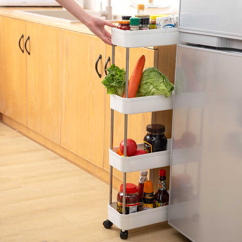 Panier de rangement à roulettes pour les espaces étroits - X10 Maroc - Livraison gratuite -