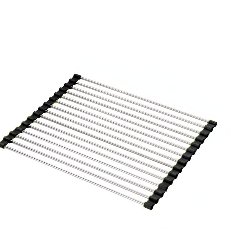 Égouttoir à vaisselle multifonctionnel - X10 Maroc - Livraison gratuite - Noir / 470mmx220mm