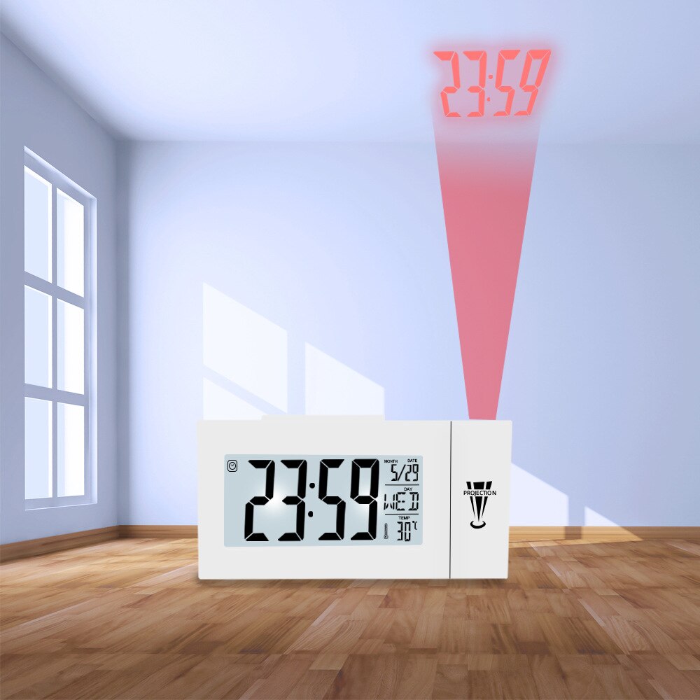 LED Numérique Alarme De Projection Horloge Parlante Electronique Horloge - X10 Maroc - Livraison gratuite -
