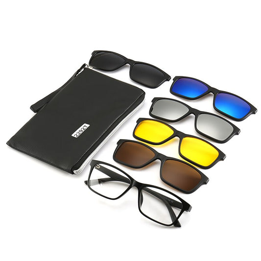 Lunettes de soleil polarisées 5pcs monture en plastique conduite de nuit usage quotidien - X10 Maroc - Livraison gratuite -