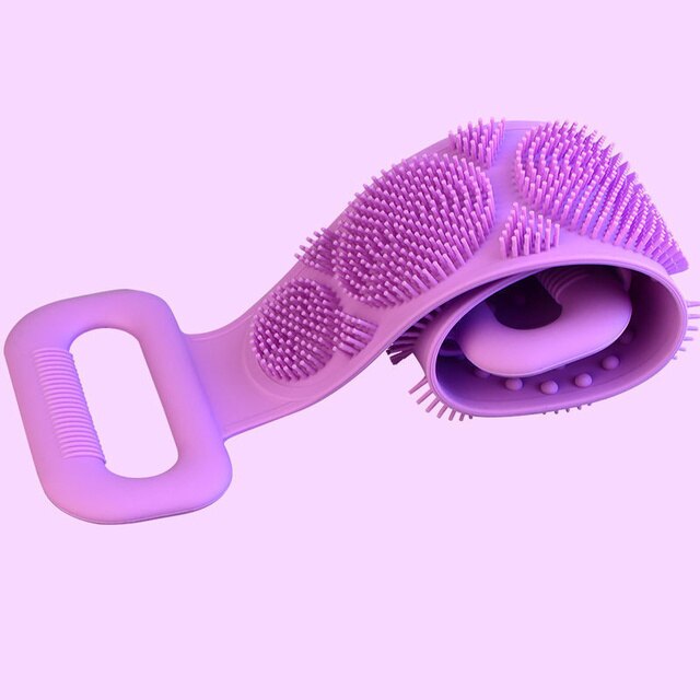 2 brosses de bain en silicone - X10 Maroc - Livraison gratuite - Violet