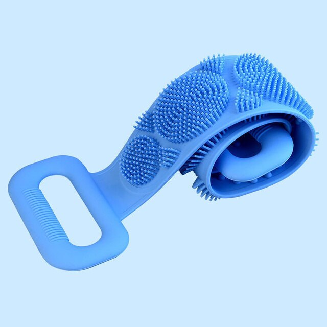 2 brosses de bain en silicone - X10 Maroc - Livraison gratuite - Bleu