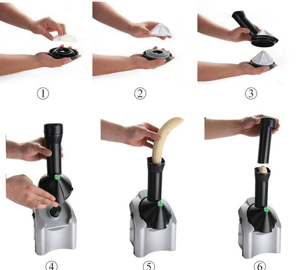 Machine à crème glacée aux fruits électrique domestique - X10 Maroc - Livraison gratuite -