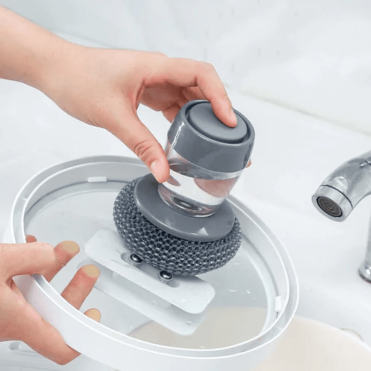 Brosse de cuisine avec distributeur de savon - X10 Maroc - Livraison gratuite -