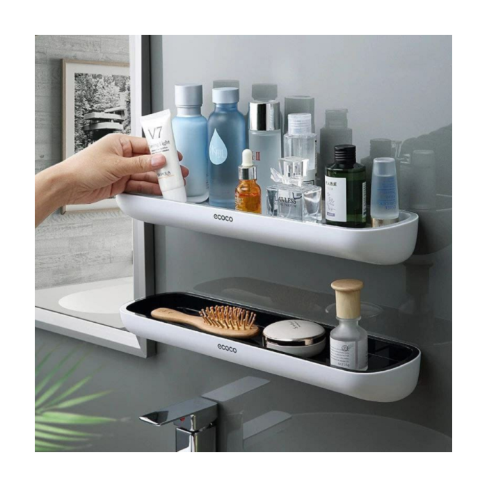 Étagère murale de salle de bain, pas de perçage, facile à installer - X10 Maroc - Livraison gratuite -