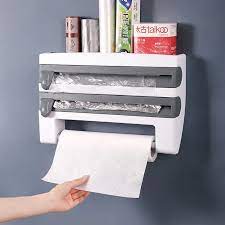 Distributeur de papier étirable en plastique, support mural 4 en 1, - X10 Maroc - Livraison gratuite -